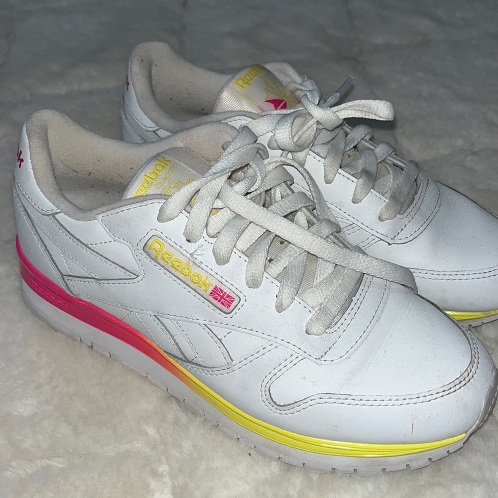 White Reebok sneakers